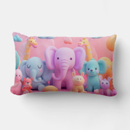 Zachte dieren in pastelkleuren kussen