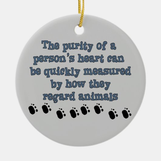 Zachte dieren keramisch ornament (Voorkant)