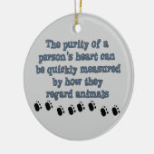 Zachte dieren keramisch ornament (Links)