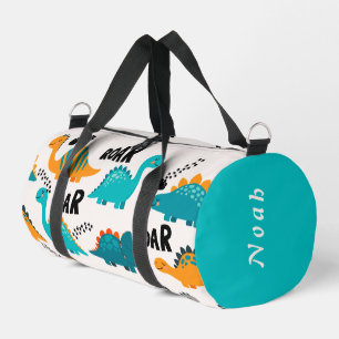 Zachte Dinosaurus Patroon Aangepaste Monogram Naam Plunjezak