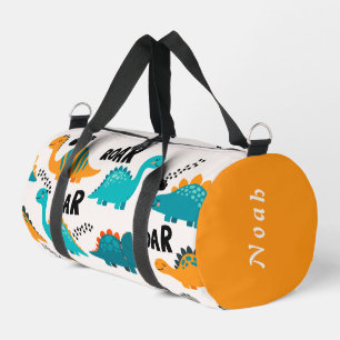 Zachte Dinosaurus Patroon Aangepaste Monogram Naam Plunjezak
