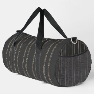 Zachte donkere houtskool diepe grijze pinstripenpa plunjezak