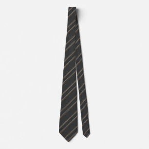 Zachte donkere houtskool diepe grijze pinstripenpa stropdas