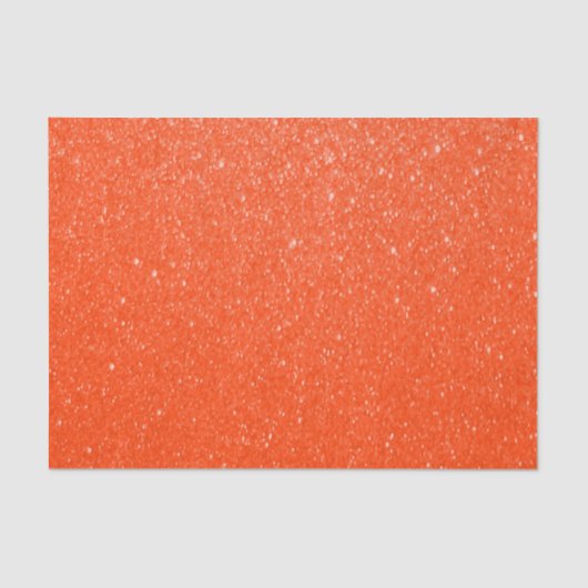 Zachte, donkere Oranje glitterafdrukken Tissuepapier (Voorkant)