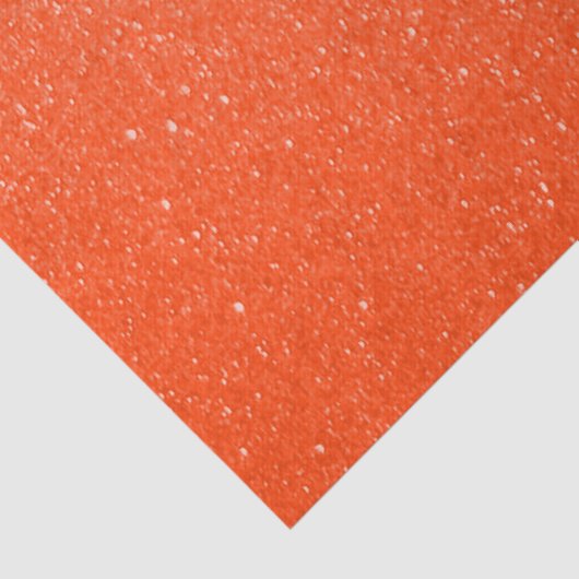 Zachte, donkere Oranje glitterafdrukken Tissuepapier (Detail)