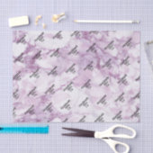 Zachte donkerpaarse marmeren tissue paper tissuepapier (Craft)