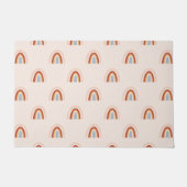 Zachte Doodle Regenboog Patroon Deurmat (Voorkant)