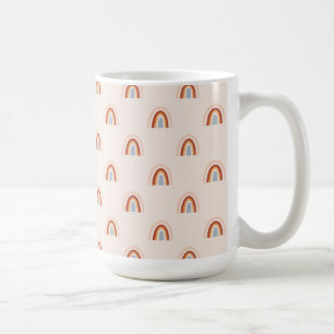 Zachte Doodle Regenboog Patroon Koffiemok