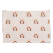 Zachte Doodle Regenboog Patroon Kussensloop (Achterkant-Rechts)