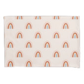 Zachte Doodle Regenboog Patroon Kussensloop (Voorkant-Links)