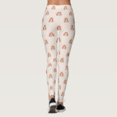Zachte Doodle Regenboog Patroon Leggings (Achterkant)
