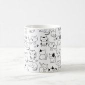 Zachte Doodlekatten Patroon Koffiemok (Center)