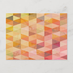 Zachte Driehoek Geometrisch Patroon Briefkaart