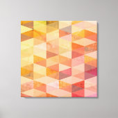 Zachte Driehoek Geometrisch Patroon Canvas Afdruk (Voorkant)