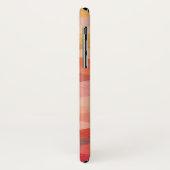 Zachte Driehoek Geometrisch Patroon | Met Monogram Case-Mate iPhone Case (Achterkant/links)