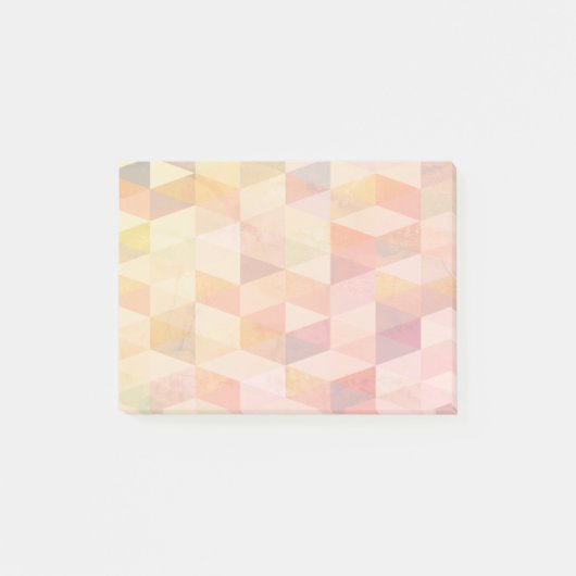 Zachte Driehoek Geometrisch Patroon Post-it® Notes (Voorkant)