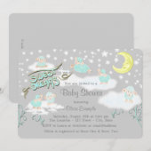 Zachte Droom Schaap Baby Shower Kaart (Voorkant / Achterkant)
