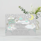 Zachte Droom Schaap Baby Shower Kaart (Staand voorkant)