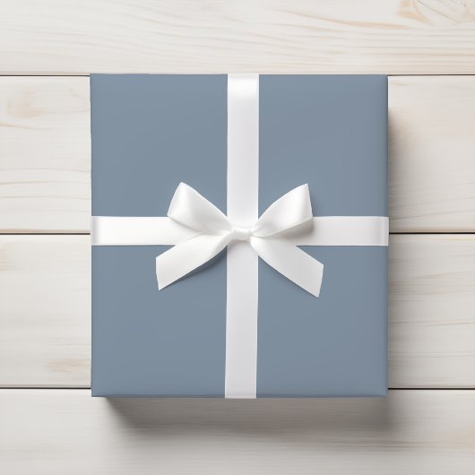 Zachte Dusty Blue Serene Solid Cadeaupapier