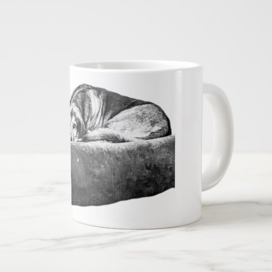 zachte dutje grote koffiekop (Voorkant rechts)