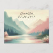 Zachte echo's van de bergen aankondigingskaart (Voorkant)