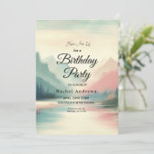 Zachte echo's van de bergen kaart (Staand voorkant)