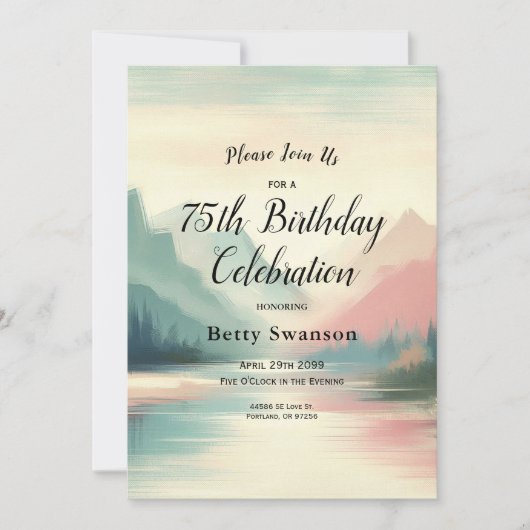 Zachte echo's van de bergen kaart (Voorkant)