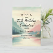 Zachte echo's van de bergen kaart (Staand voorkant)