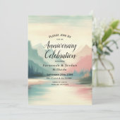 Zachte echo's van de bergen kaart (Staand voorkant)