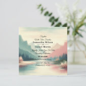 Zachte echo's van de bergen kaart (Staand voorkant)