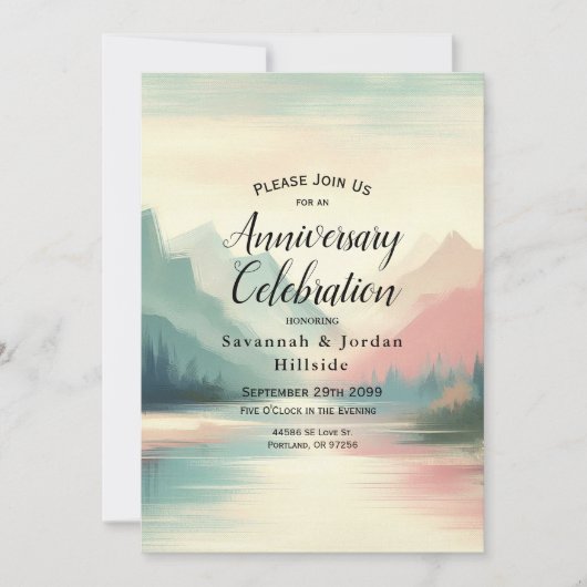 Zachte echo's van de bergen kaart (Voorkant)