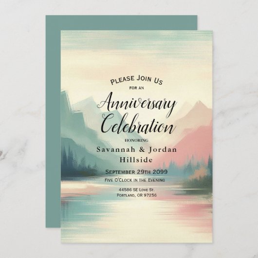 Zachte echo's van de bergen kaart (Voorkant / Achterkant)