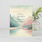 Zachte echo's van de bergen kaart (Staand voorkant)