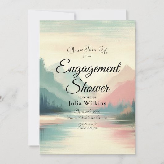 Zachte echo's van de bergen kaart (Voorkant)