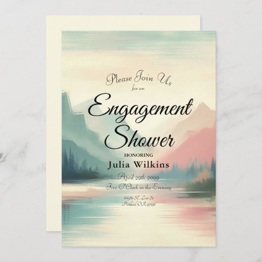 Zachte echo's van de bergen kaart (Voorkant / Achterkant)