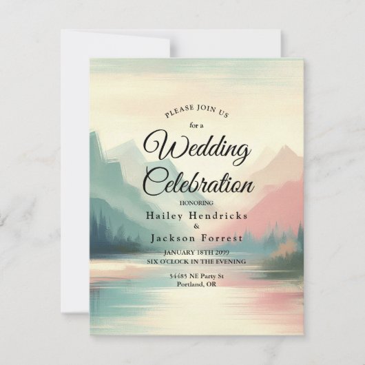 Zachte echo's van de bergen kaart (Voorkant)