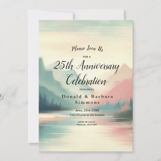 Zachte echo's van de bergen kaart (Voorkant)