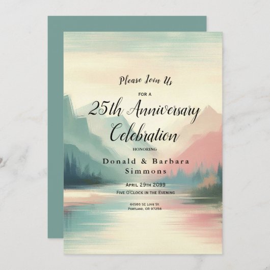 Zachte echo's van de bergen kaart (Voorkant / Achterkant)