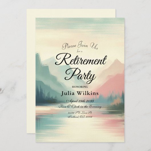 Zachte echo's van de bergen kaart (Voorkant / Achterkant)