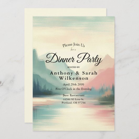 Zachte echo's van de bergen kaart (Voorkant / Achterkant)