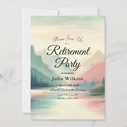 Zachte echo's van de bergen kaart (Voorkant)