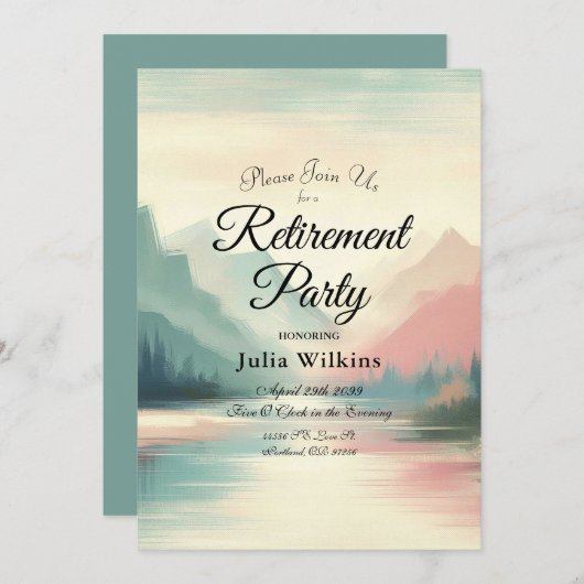 Zachte echo's van de bergen kaart (Voorkant / Achterkant)