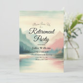 Zachte echo's van de bergen kaart (Staand voorkant)