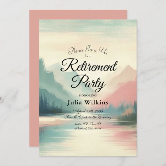 Zachte echo's van de bergen kaart (Voorkant / Achterkant)