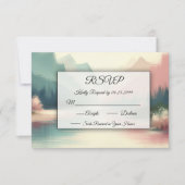 Zachte echo's van de bergen RSVP kaartje (Voorkant)