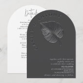 Zachte eenvoudige reliëf tropische blad alles in é kaart (Voorkant / Achterkant)