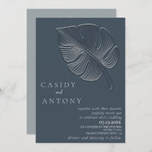 Zachte eenvoudige reliëf tropische blad alles in é