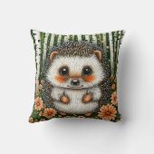 🦔🌲 Zachte Egel Bos Knus Decor Cadeau ✨ Kussen (Achterkant)