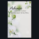 Zachte Elegant Orchid Advice Kaart<br><div class="desc">Zacht mooi elegant orchidee. Pas onze prachtige kantoorbenodigdheden snel en eenvoudig aan met uw gebeurtenisgegevens. Druk op de knop Aanpassen. Coördinatie achterzijde is inbegrepen. Overeenkomende objecten om je collectie te voltooien zijn beschikbaar in onze Zazzle winkel!</div>
