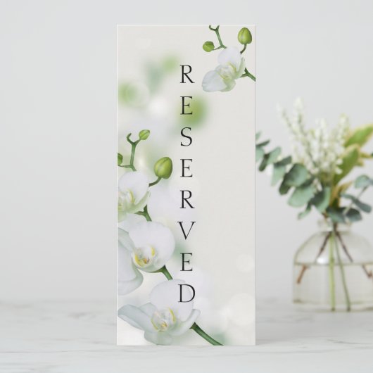 Zachte Elegant orchidee achtergebleven stoeltje Menu (Staand voorkant)